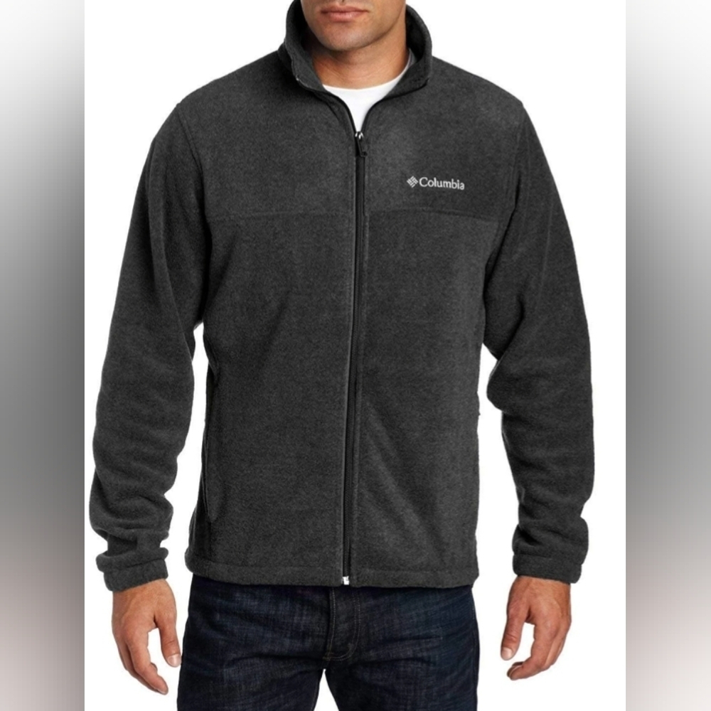 Columbia Granite Mountain Fleece Jacket Charcoal Heather Size 2X MSRP $75